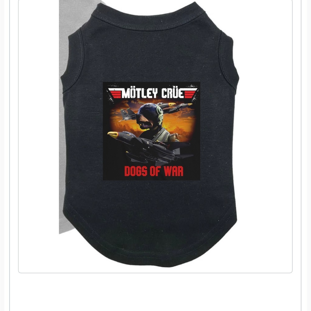 Motley Crue t shirt for dogs